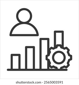 Development Outline Icon Vector Illustration