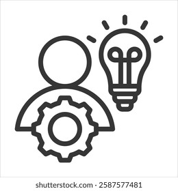 Development Outline Icon Vector Illustration