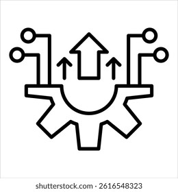 development outline icon vector illustration