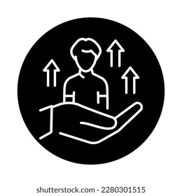 Development personal skills сolor line icon. Children learning. Pictogram for web page