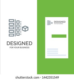 Development, Phases, Plan, Planning, Product Grey Logo Design and Business Card Template