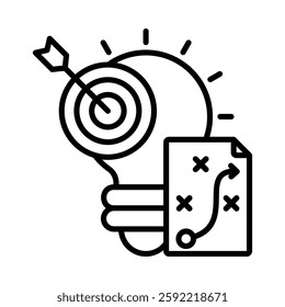 Development Plan Icon Element For Design