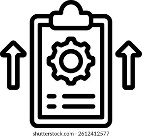 Development Plan Icon Outline Vector Illustration