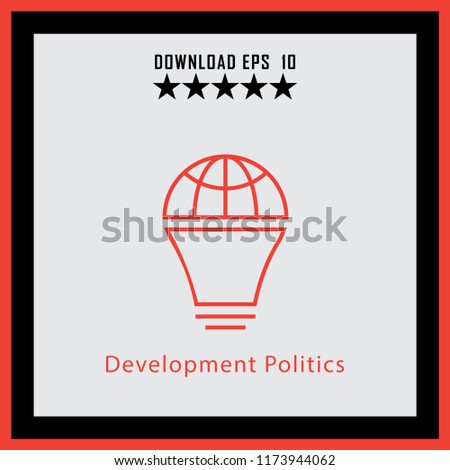 Development Politics  line icon