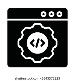 Development process Vector Icon which can easily modify or edit