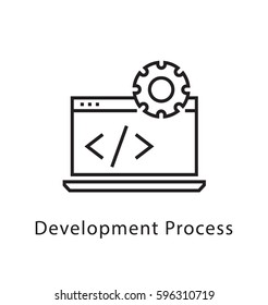 Development Process Vector Line Icon