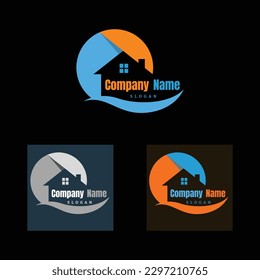 Logotipo de desarrollo y negocios inmobiliarios, 