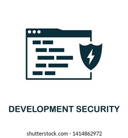 Development Security icon. Creative element design from programmer icons collection. Pixel perfect Development Security icon for web design, apps, software, print usage.