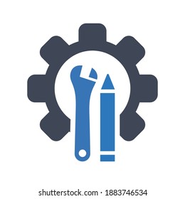 Development settings icon (vector illustration)