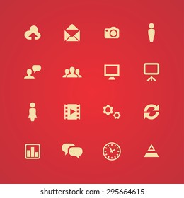 development, soft icons universal set for web and mobile