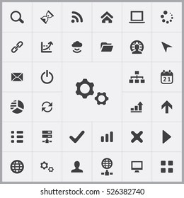 development, soft icons universal set for web and mobile