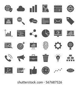 7,264 Email icon set glyph Images, Stock Photos & Vectors | Shutterstock