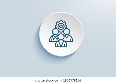 
development support programme icon vector design