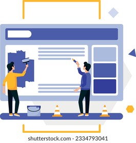 development team, little men develop website design