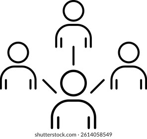 Development and Teamwork symbol. Leadership traits. businessman recruitment Icon. Vector illustration