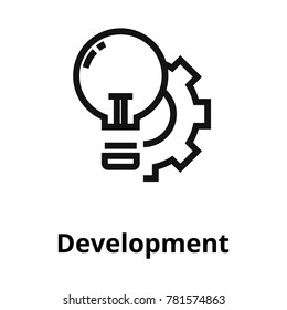 Development thin line icon.