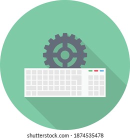 development vector circle shadow flat icon