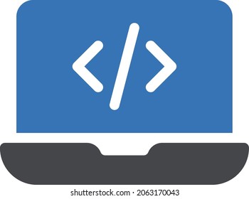 icono de color de glifo vector de desarrollo