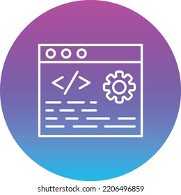 Development vector icon. Can be used for printing, mobile and web applications.