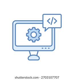 Icono de Vector de desarrollo ilustración de stock