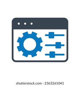 Development vector icon which can easily modify or edit

