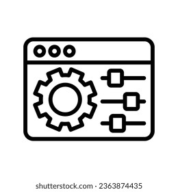 Development vector icon which can easily modify or edit

