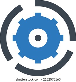 development vector illustration isolated on a transparent background. glyph vector icons for concept or web graphics.