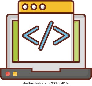 development Vector illustration on a transparent background. Premium quality symbols. Vector Line Flat color  icon for concept and graphic design.