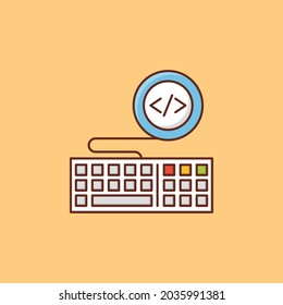 development Vector illustration on a transparent background. Premium quality symbols. Vector Line Flat color  icon for concept and graphic design.