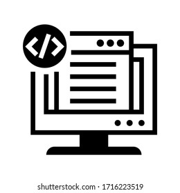 development web icon or logo isolated sign symbol vector illustration - high quality black style vector icons
