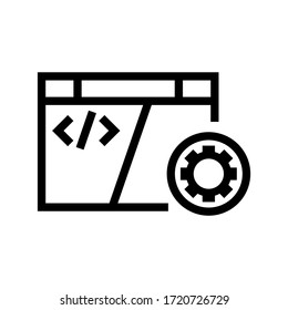 development web icon or logo isolated sign symbol vector illustration - high quality black style vector icons
