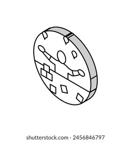 developmental delays occupational therapist isometric icon vector. developmental delays occupational therapist sign. isolated symbol illustration