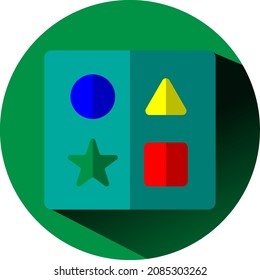 Developmental kids toy, illustration, vector, on a white background.