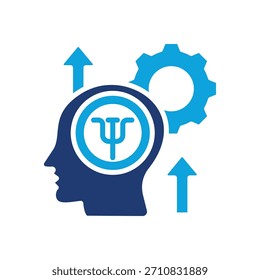 Entwicklungspsychologie Symbol Gemischte Vektorgrafik