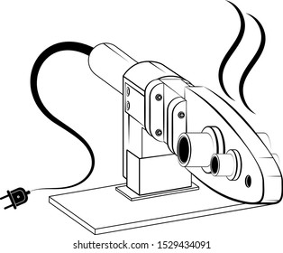 Device of the adhesion of water pipes and heating