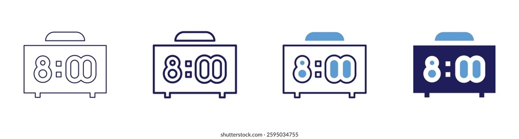 Device automation icon in 4 different styles. Thin Line, Line, Bold Line, Duotone. Duotone style. Editable stroke.