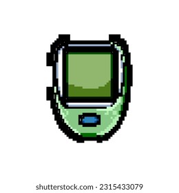 Gerät blutglucometer Spiel Pixel Art Retro-Vektorgrafik. Bit-Health-Test, Kontrollgerät Blutglukometer. alte Vintage-Illustration