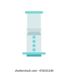 device for brewing coffee. alternative coffee brewing method. vector illustration