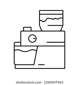 device for brewing coffee line icon vector. device for brewing coffee sign. isolated contour symbol black illustration