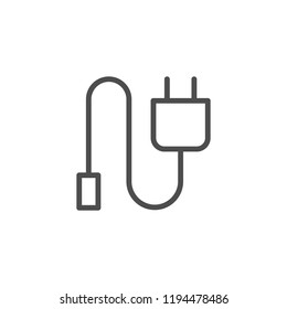 Device charger line icon