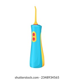 Device for cleaning between teeth vector illustration. Equipment for cleaning teeth isolated on white background. Dental care concept