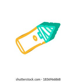 device for cleaning ears isometric icon vector. device for cleaning ears sign. isolated symbol illustration