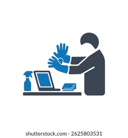 Device Cleaning Icon Isolated On White Background