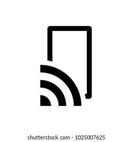 Device connected vector icon