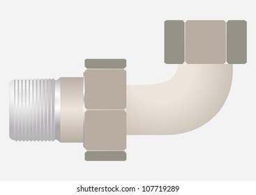 The device connecting the pipeline, such as "American", with  the rotation of the tube.