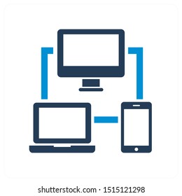 Device Connection and Sharing Icon Concept