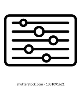 Device control buttons icon. Outline device control buttons vector icon for web design isolated on white background