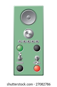 Device for control and management. Vector.