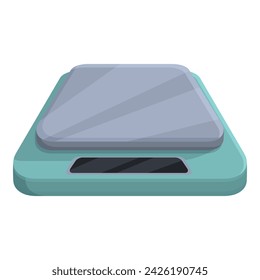 Device cooking scales icon cartoon vector. Mass cake. Measure balance