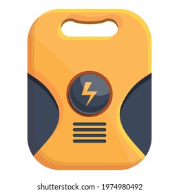 Device defibrillator icon. Cartoon of Device defibrillator vector icon for web design isolated on white background